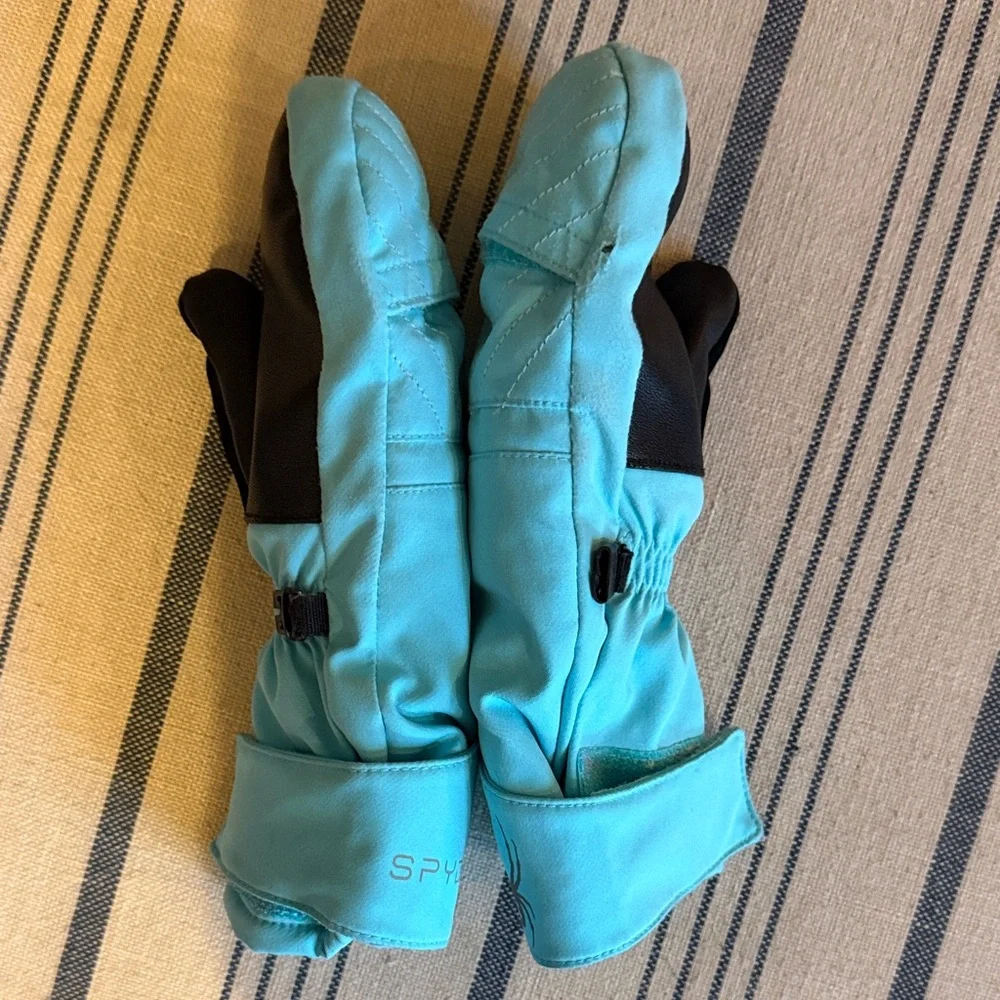 Spyder Blue Mittens